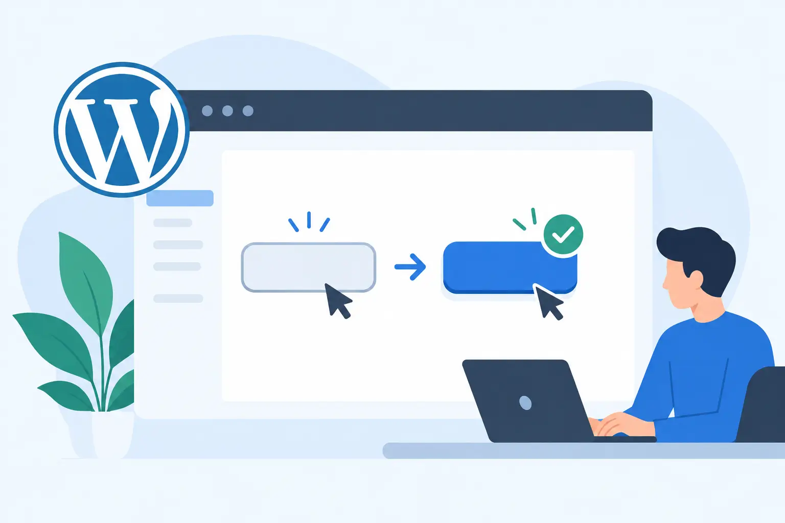 Correct Empty Button Labels in WordPress